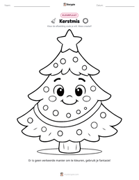 Kerstmis afdrukbare werkblad voorbeeld