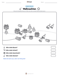 Weihnachten druckbare Arbeitsblatt Vorschau
