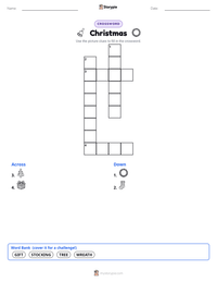 Christmas printable worksheet preview