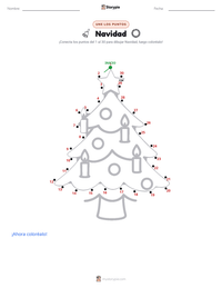 Vista previa de la hoja de trabajo imprimible de Navidad