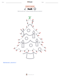 Aperçu de la feuille de travail imprimable Noël