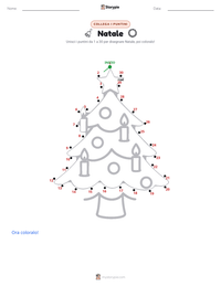 Anteprima della scheda stampabile di Natale