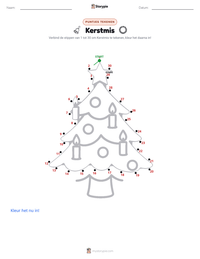 Kerstmis afdrukbare werkblad voorbeeld