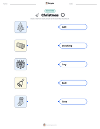Christmas printable worksheet preview