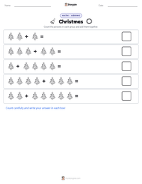 Christmas printable worksheet preview