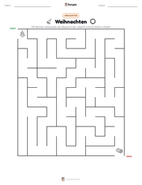 Weihnachten druckbare Arbeitsblatt Vorschau