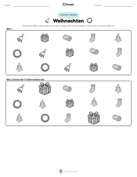 Weihnachten druckbare Arbeitsblatt Vorschau