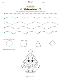 Weihnachten druckbare Arbeitsblatt Vorschau