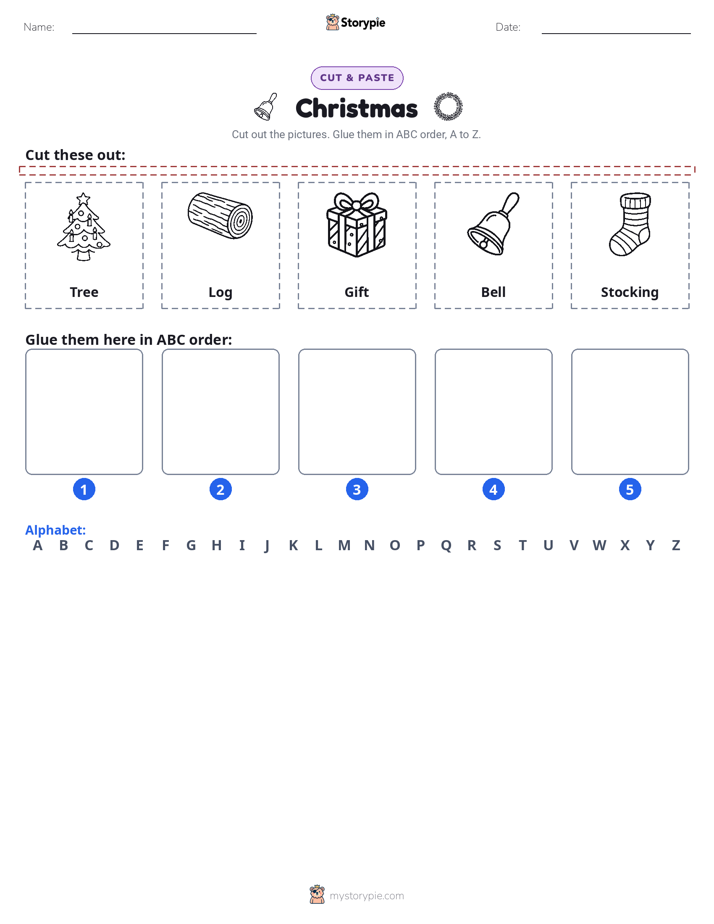Cut & Paste Alphabet
