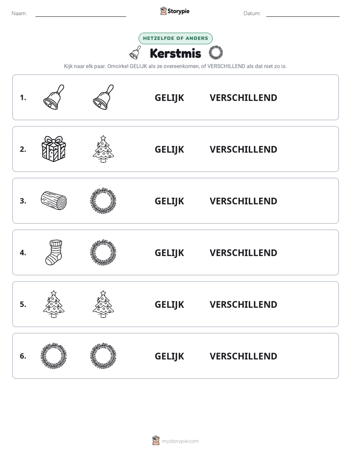 Zelfde of Verschillend