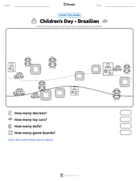 Children's Day - Brazilian printable worksheet preview