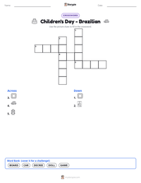Children's Day - Brazilian printable worksheet preview