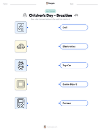Children's Day - Brazilian printable worksheet preview