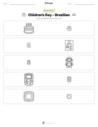 Children's Day - Brazilian printable worksheet preview