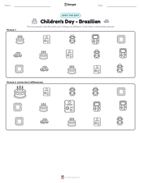 Children's Day - Brazilian printable worksheet preview