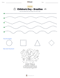 Children's Day - Brazilian printable worksheet preview