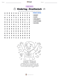 Kindertag - Brasilianisch druckbare Arbeitsblatt Vorschau