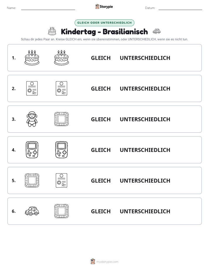 Gleich oder Anders