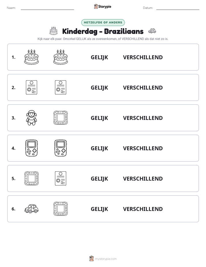 Zelfde of Verschillend