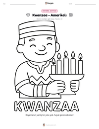 Kwanzaa - Amerikalı yazdırılabilir çalışma sayfası önizlemesi