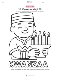Xem trước tài liệu in sẵn Kwanzaa - Mỹ