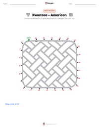 Kwanzaa - American printable worksheet preview