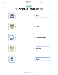 Kwanzaa - American printable worksheet preview