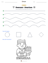 Kwanzaa - American printable worksheet preview