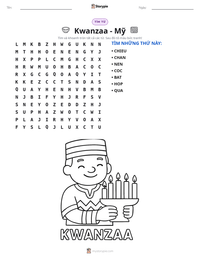 Xem trước tài liệu in sẵn Kwanzaa - Mỹ