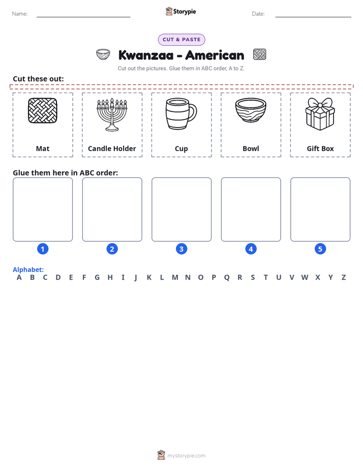Cut & Paste Alphabet