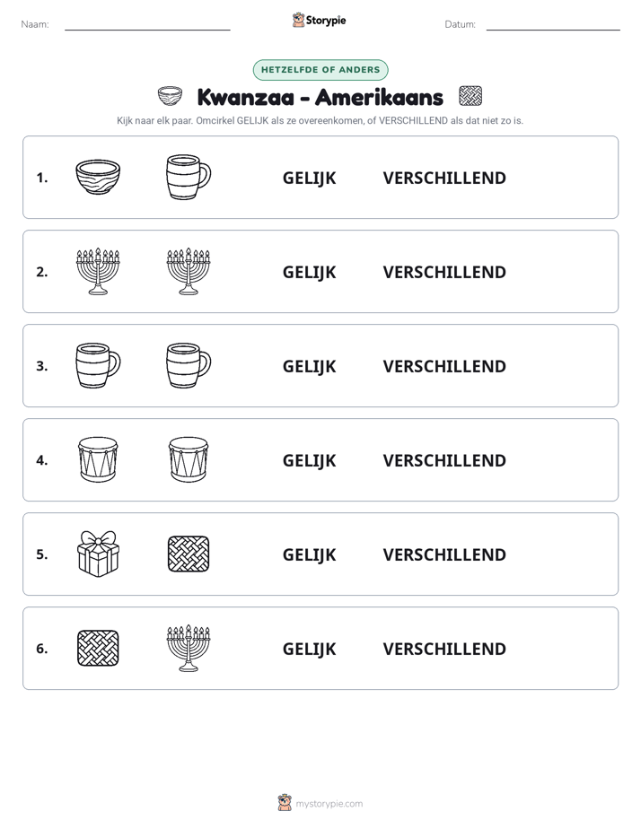 Zelfde of Verschillend