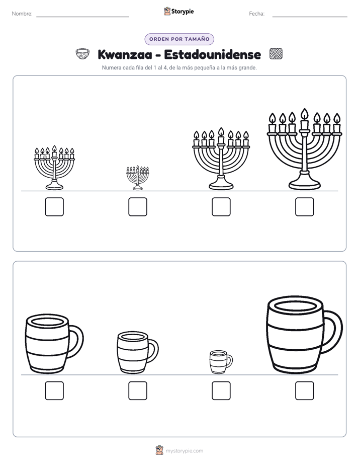 Orden de Tamaños
