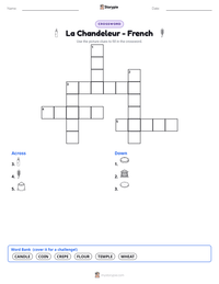 La Chandeleur - French printable worksheet preview