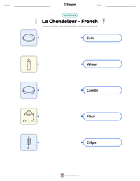 La Chandeleur - French printable worksheet preview