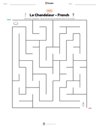 La Chandeleur - French printable worksheet preview