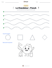 La Chandeleur - French printable worksheet preview