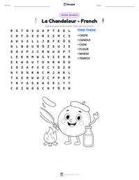 La Chandeleur - French printable worksheet preview
