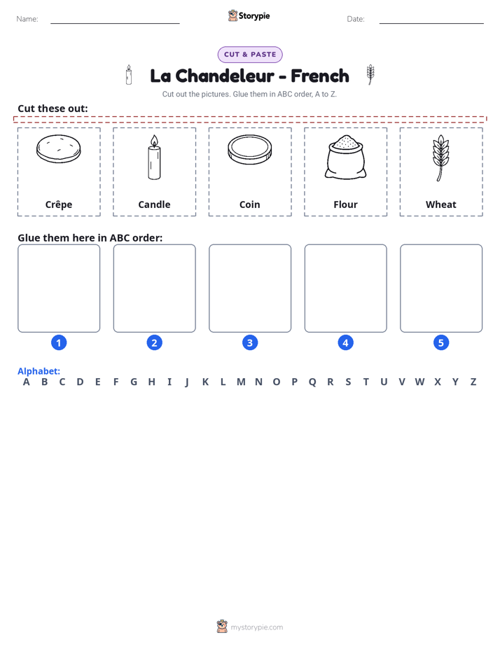 Cut & Paste Alphabet