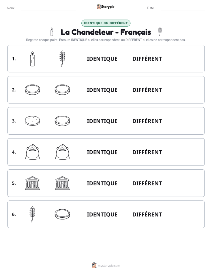 Identique ou Différent