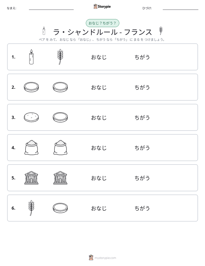 同じか違うか