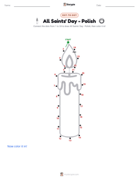 All Saints' Day - Polish printable worksheet preview