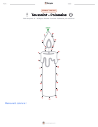 Aperçu de la feuille de travail imprimable Toussaint - Polonaise