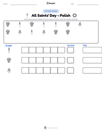 All Saints' Day - Polish printable worksheet preview