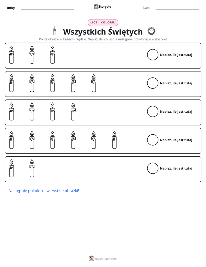 Liczenie i Kolorowanie