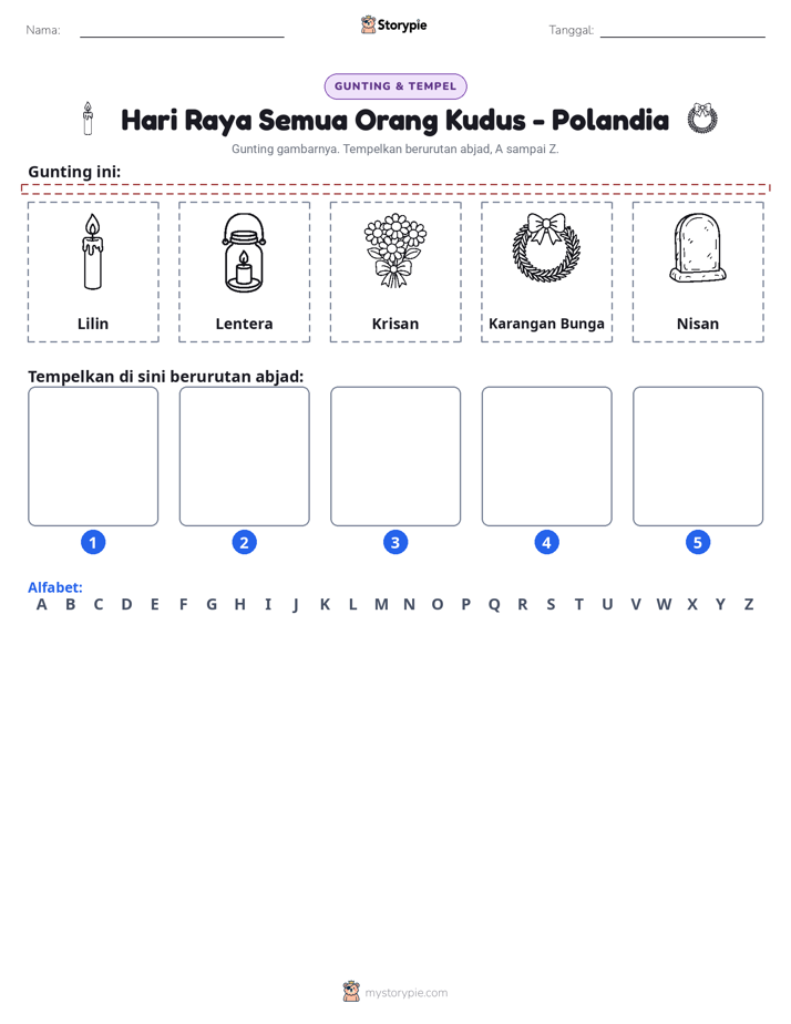 Potong & Tempel Huruf