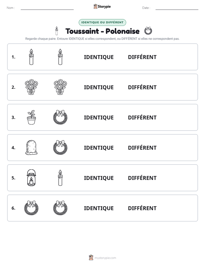 Identique ou Différent