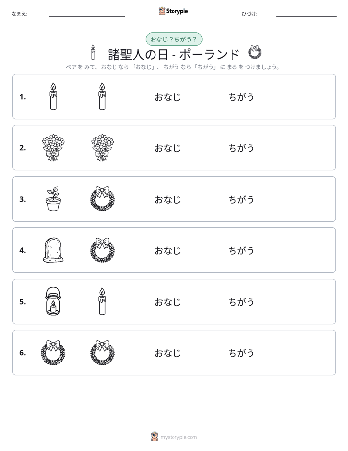 同じか違うか