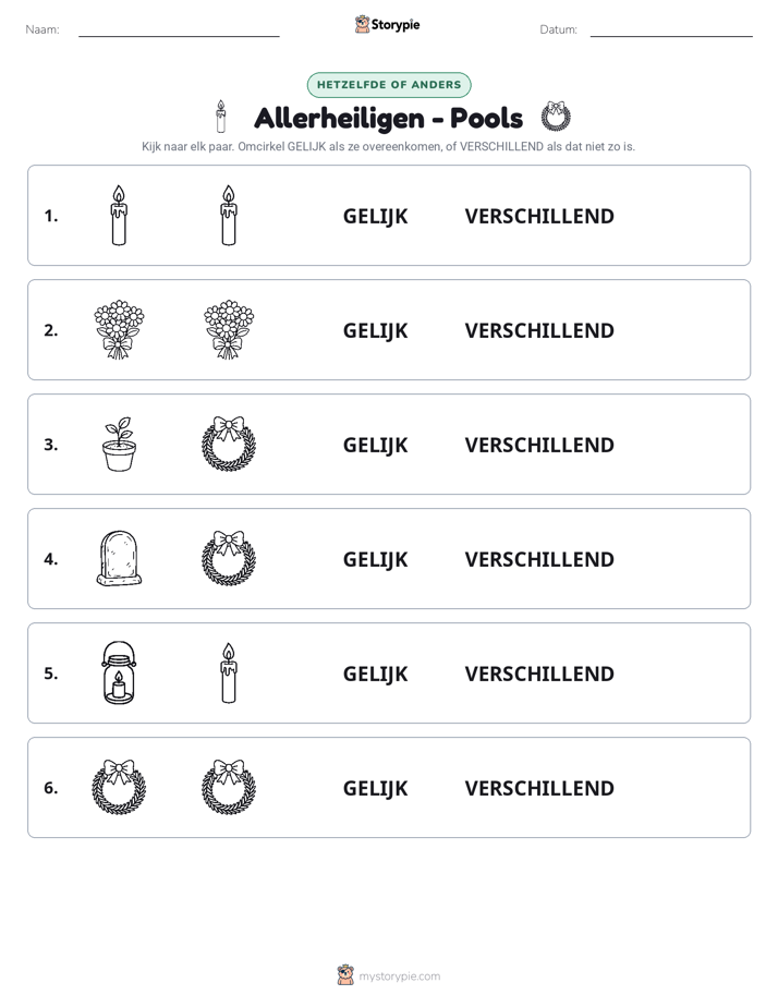 Zelfde of Verschillend