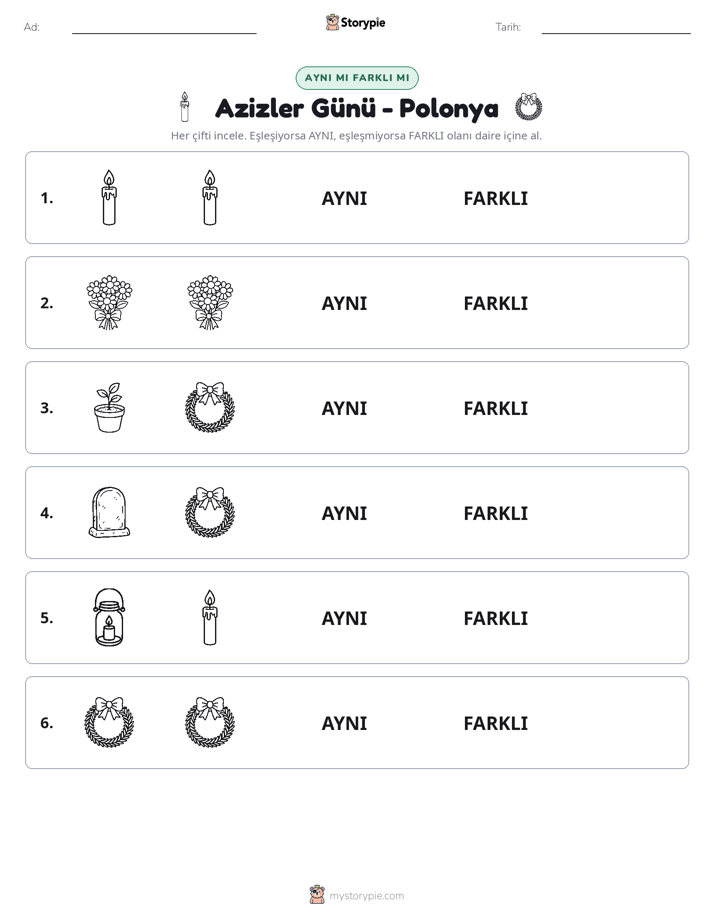 Aynı mı Farklı mı