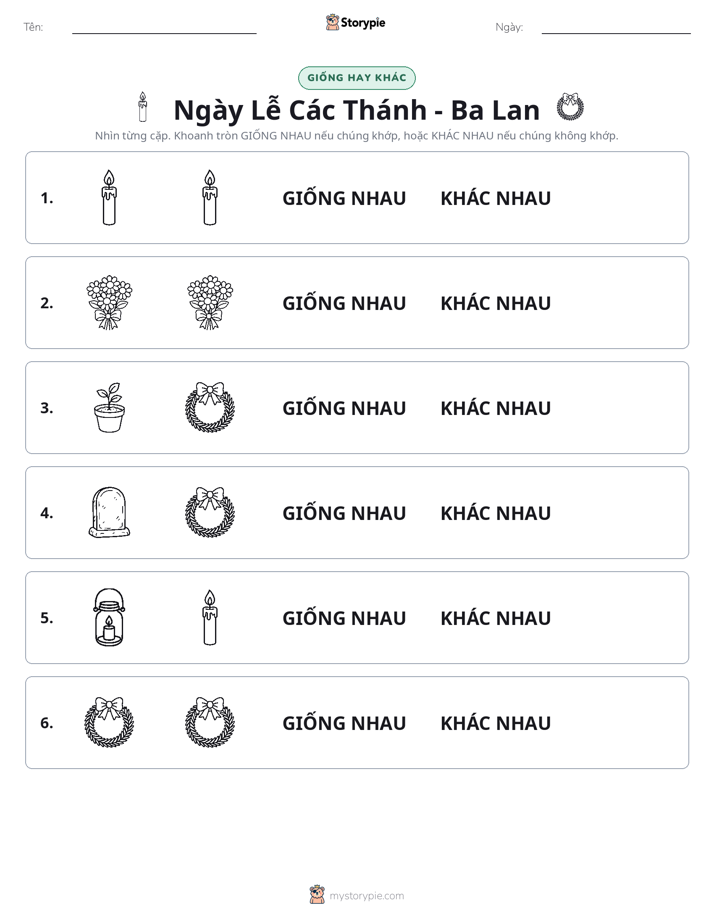 Giống Hay Khác